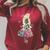 Alice In Wonderland Magical Garden Vintage Book Raglan Sleeve Sweatshirt Heather Dust