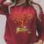 Avid Reader- Book Worm Floral Bird Raglan Sleeve Sweatshirt Heather Dust