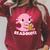Axolotl Read Book Readolotl Ambystoma Mexicanum Walking Fish Raglan Sleeve Sweatshirt Heather Dust