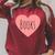 Back To School Heart Love Reading Cute I Love Books Raglan Sleeve Sweatshirt Heather Dust