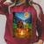 Bigfoot And Alien Reading Books Campfire Halloween Raglan Sleeve Sweatshirt Heather Dust