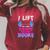 Book Lover Gym Quote I Lift So Can Carry Raglan Sleeve Sweatshirt Heather Dust