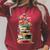 Book Stack With Flowers Reading Lover Bookish Raglan Sleeve Sweatshirt Heather Dust