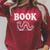 Book Worm Visual Pun Vintage Reading Lover Raglan Sleeve Sweatshirt Heather Dust