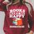 Books Make Me Happy Humans Make My Head Hurt Raglan Sleeve Sweatshirt Heather Dust