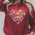 Books Heart Reader Librarian Love Reading Stack Raglan Sleeve Sweatshirt Heather Dust