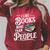 I Like Books More Than People Book Lovers Bookworms Raglan Sleeve Sweatshirt Heather Dust