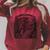 For Bookworm A Secret Book CAVE Frog Girl Mushroom Books Raglan Sleeve Sweatshirt Heather Dust