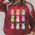 Bunny Reading Books Easter Day Librarian Teacher Book Premium Tri-Blend Raglan Sleeve Sweatshirt Heather Dust