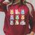 Bunny Reading Books Easter Day Teacher Librarian Book Lover Raglan Sleeve Sweatshirt Heather Dust