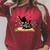 Cat Kitten Wildflower Book Pet Owner Librarian Raglan Sleeve Sweatshirt Heather Dust