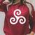 Celtic Knot Book Of Kells Occult Pagan Paganism Raglan Sleeve Sweatshirt Heather Dust