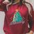 Christmas Book Read Reading Present Santa Claus Raglan Sleeve Sweatshirt Heather Dust