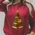 Christmas Book Tree Bookshelf Holiday For Readers Librarians Raglan Sleeve Sweatshirt Heather Dust