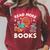 Christmas Teacher Shirt Read More Books Women Raglan Sleeve Sweatshirt Heather Dust