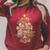 Christmas Tree Library Xmas Lights Tree Book Lover Librarian Raglan Sleeve Sweatshirt Heather Dust
