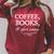 Coffee Books & Oxford Commas Bookworm Grammar Nerd Gift Raglan Sleeve Sweatshirt Heather Dust