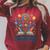 Color Our World Summer Reading 2025 Book Wildflowers Raglan Sleeve Sweatshirt Heather Dust