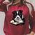 Cute Dog Border Collie Reading Book Raglan Sleeve Sweatshirt Heather Dust