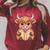 Cute Highland Cow Reading Book Raglan Sleeve Sweatshirt Heather Dust