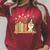 Cute Kawaii Border Collie Dog Books Flowers Raglan Sleeve Sweatshirt Heather Dust