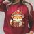 Cute Shiba Inu Mushroom Hat Reading Book Art Raglan Sleeve Sweatshirt Heather Dust