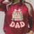 Dad Book First Chapter Birthday Family Matching Party Raglan Sleeve Sweatshirt Heather Dust
