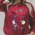 DC Comics Harley Quinn With Textbook Collage Raglan Sleeve Sweatshirt Heather Dust