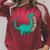 Dinosaur Carrying Book Reading Bookworm Librarian Raglan Sleeve Sweatshirt Heather Dust