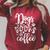 Dogs Books & Coffee Puppy Dog Coffee Book Lover Raglan Sleeve Sweatshirt Heather Dust