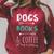 Dogs Books Coffee Tshirt Weekend Shirt Animal Lover Tee Raglan Sleeve Sweatshirt Heather Dust