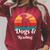 Dogs And Reading Books Raglan Sleeve Sweatshirt Heather Dust