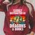 Dragon Reading Book Retro Vintage 80s Library Bookworm Raglan Sleeve Sweatshirt Heather Dust