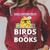 Easily Distracted By Birds And Books Raglan Sleeve Sweatshirt Heather Dust