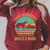Easily Distracted By Dholes & Books Retro Wild Dogs Lover Raglan Sleeve Sweatshirt Heather Dust