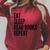 Eat Sleep Read Books Repeat Reading Lover Raglan Sleeve Sweatshirt Heather Dust