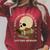 Existential Crisis Club Lifetime Member Skull Books Sarcasm Raglan Sleeve Sweatshirt Heather Dust