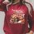 Fox And Book Lover Graphic For Women And Spring Pink Flower Raglan Sleeve Sweatshirt Heather Dust