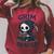 Grim Reader Dark Humor Read Book & Library Lovers Raglan Sleeve Sweatshirt Heather Dust