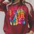 Groovy 70s Book Fair Vibe Tie Dye Reading School Librarian Raglan Sleeve Sweatshirt Heather Dust
