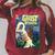 Halloween Horror Vintage Ghost Grim Reaper Comic Book Retro Raglan Sleeve Sweatshirt Heather Dust