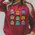Halloween Monsters Reading Books Pattern Spooky Kawaii Anime Premium Tri-Blend Raglan Sleeve Sweatshirt Heather Dust