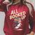 Hedgehog Book Lovers All Booked UP Retro Raglan Sleeve Sweatshirt Heather Dust