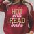 Hot Girls Read Books Retro Varsity Aesthetic Reading Raglan Sleeve Sweatshirt Heather Dust