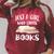 Just A Girl Who Loves Books Reader Lover T-Shirt Raglan Sleeve Sweatshirt Heather Dust