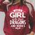 Just a Girl Who Loves Dragons & Books Book Lover Women Nerd Raglan Sleeve Sweatshirt Heather Dust