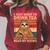 I Just Want To Drink Tea And Read My Books Sloth Raglan Sleeve Sweatshirt Heather Dust
