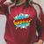 Kids Boys Gabriel Name Comic Book Superhero Raglan Sleeve Sweatshirt Heather Dust