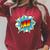 Kids Boys Ian Comic Book Superhero Name Raglan Sleeve Sweatshirt Heather Dust