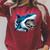 Kids Shark With School Books Back To School Shark Lovers Raglan Sleeve Sweatshirt Heather Dust